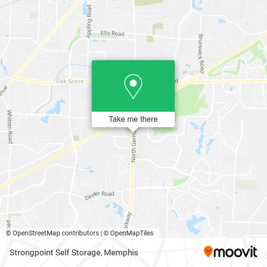 Strongpoint Self Storage map