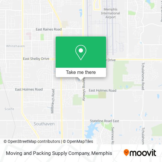 Mapa de Moving and Packing Supply Company