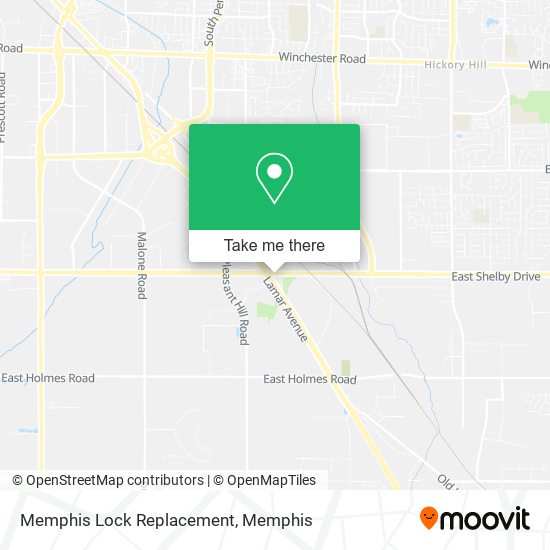 Mapa de Memphis Lock Replacement