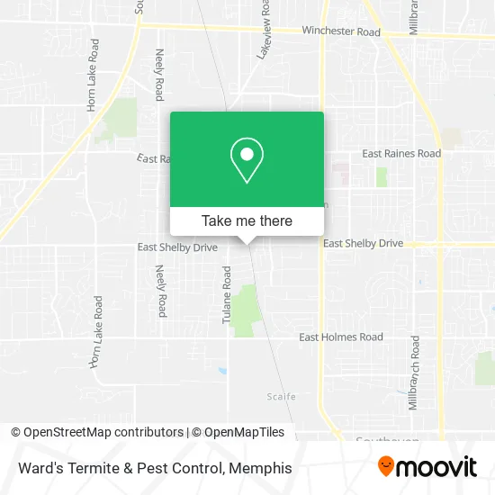 Ward's Termite & Pest Control map