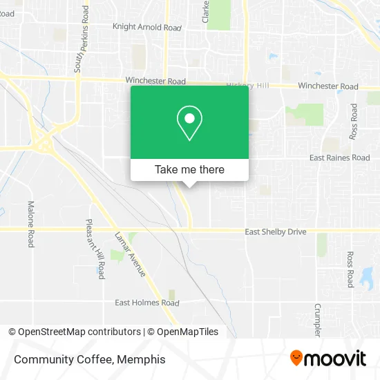 Mapa de Community Coffee