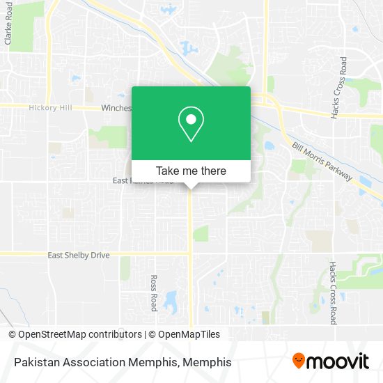 Mapa de Pakistan Association Memphis