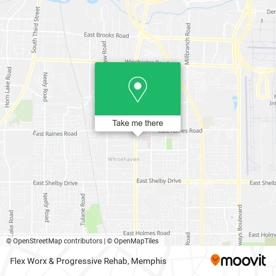 Flex Worx & Progressive Rehab map