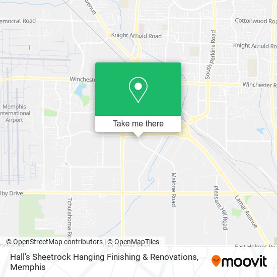 Mapa de Hall's Sheetrock Hanging Finishing & Renovations
