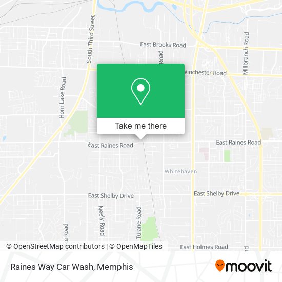 Raines Way Car Wash map