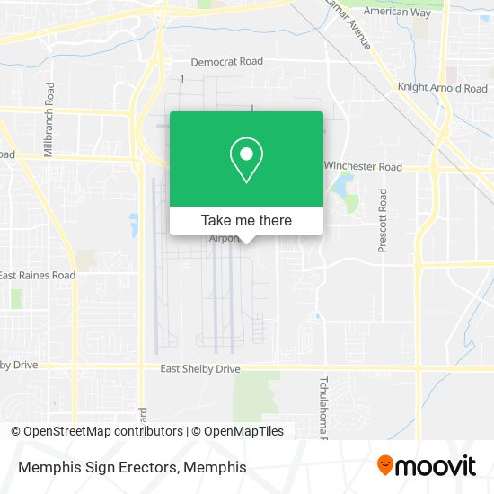 Memphis Sign Erectors map