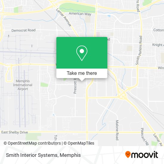 Smith Interior Systems map