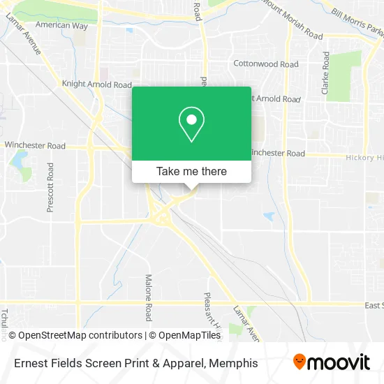 Ernest Fields Screen Print & Apparel map