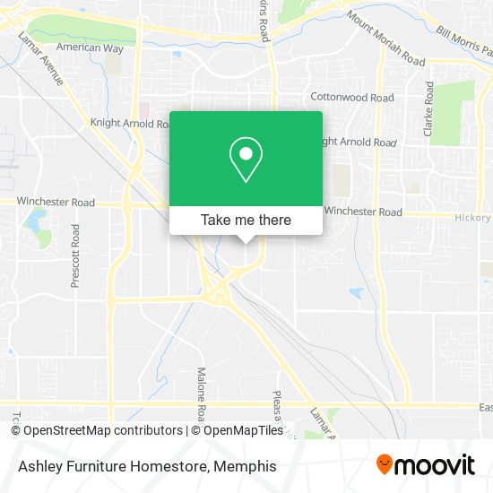 Mapa de Ashley Furniture Homestore