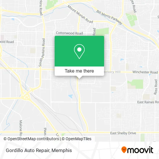 Mapa de Gordillo Auto Repair