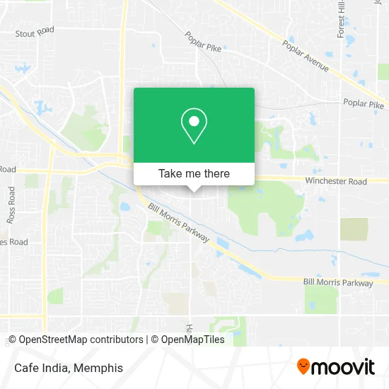Cafe India map