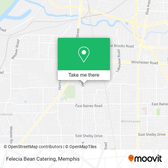 Felecia Bean Catering map