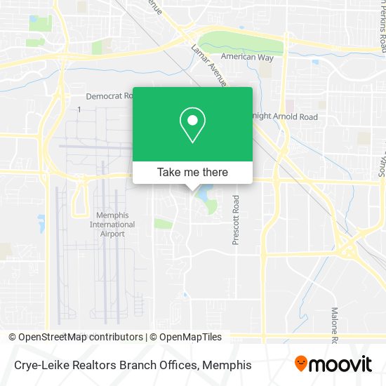 Mapa de Crye-Leike Realtors Branch Offices