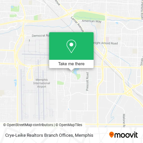 Crye-Leike Realtors Branch Offices map