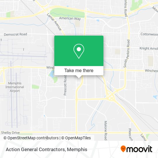 Action General Contractors map