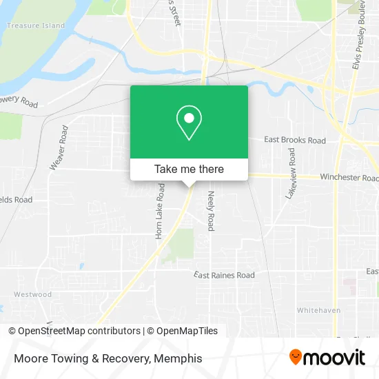 Moore Towing & Recovery map