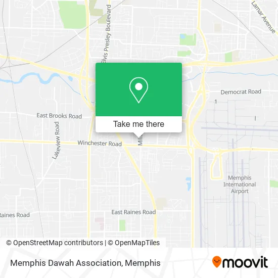 Memphis Dawah Association map