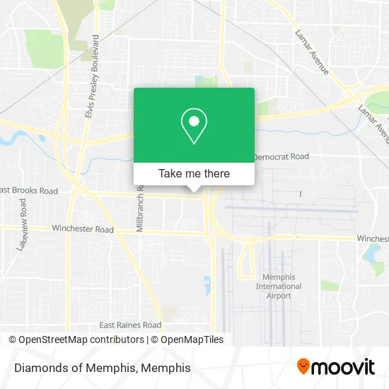 Mapa de Diamonds of Memphis