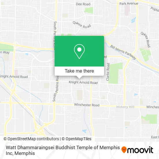 Mapa de Watt Dhammaraingsei Buddhist Temple of Memphis Inc