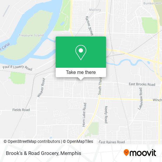 Brook's & Road Grocery map