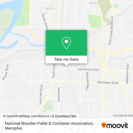 National Wooden Pallet & Container Association map