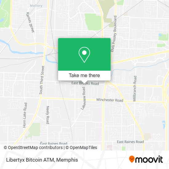 Mapa de Libertyx Bitcoin ATM