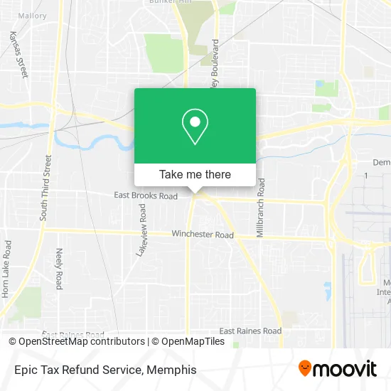 Mapa de Epic Tax Refund Service