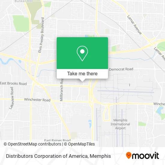 Distributors Corporation of America map