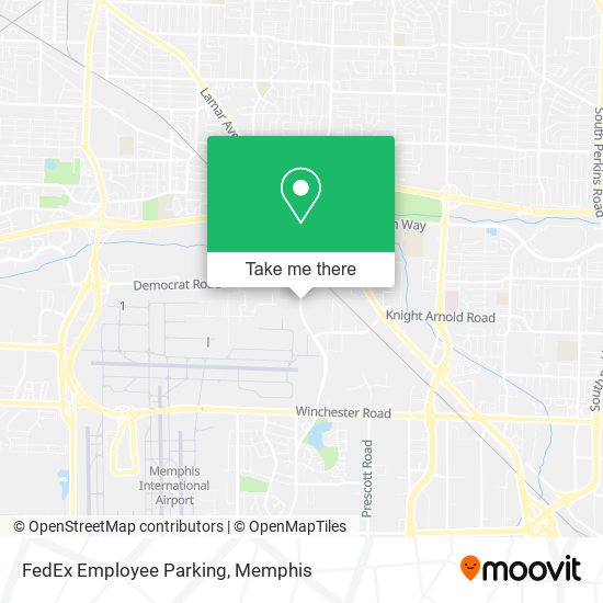 Mapa de FedEx Employee Parking