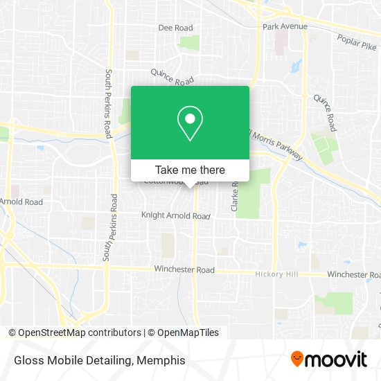 Mapa de Gloss Mobile Detailing