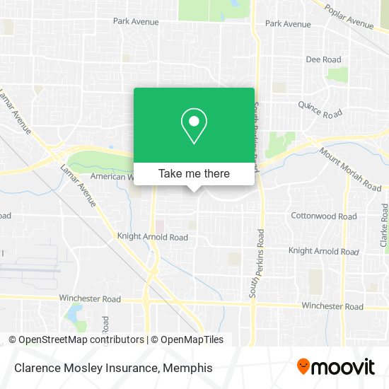 Mapa de Clarence Mosley Insurance
