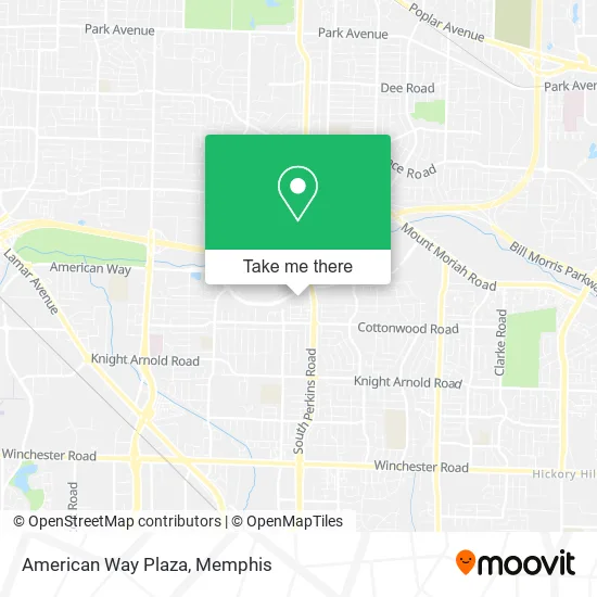 American Way Plaza map