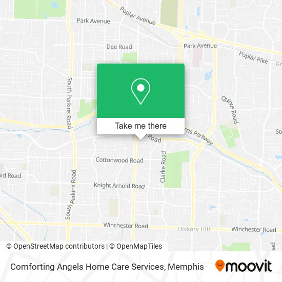 Mapa de Comforting Angels Home Care Services