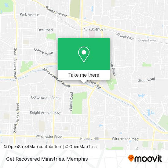 Mapa de Get Recovered Ministries