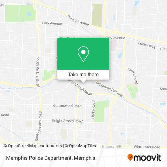 Mapa de Memphis Police Department