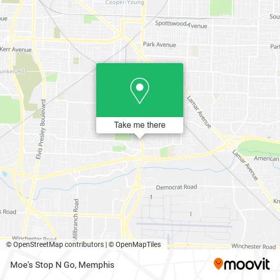Moe's Stop N Go map