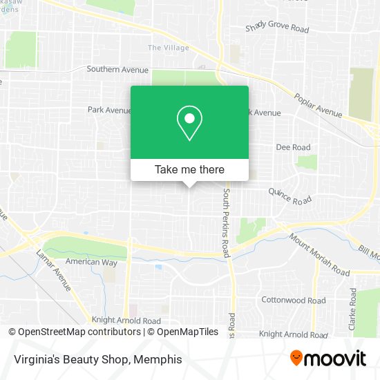 Virginia's Beauty Shop map