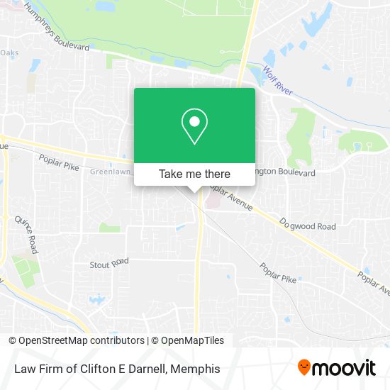 Law Firm of Clifton E Darnell map