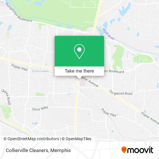 Collierville Cleaners map