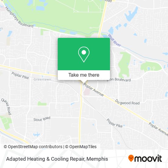 Adapted Heating & Cooling Repair map