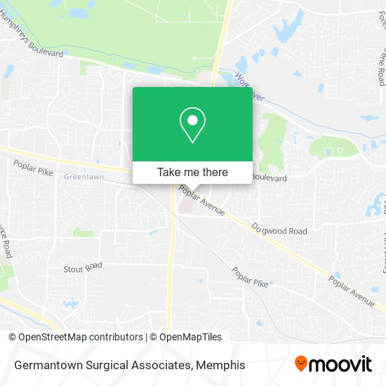 Germantown Surgical Associates map