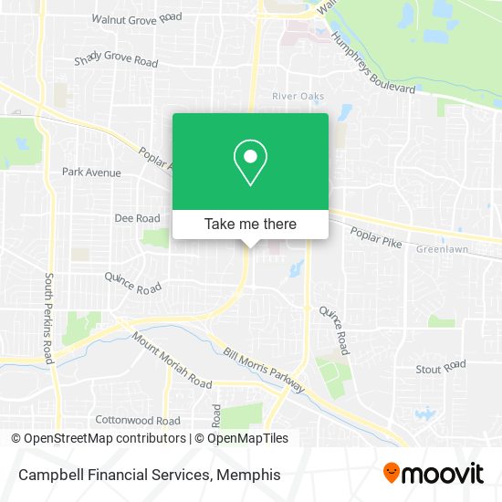 Mapa de Campbell Financial Services