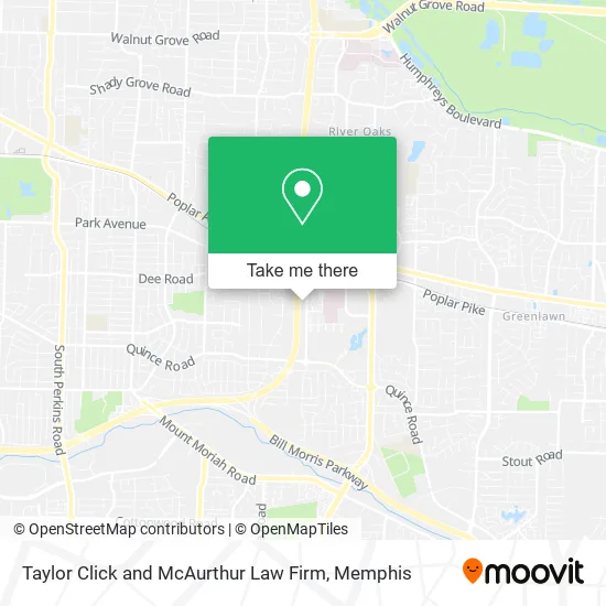 Taylor Click and McAurthur Law Firm map