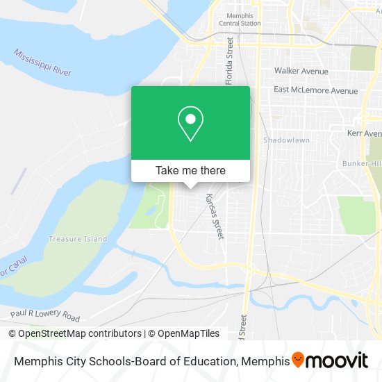 Memphis City Schools-Board of Education map