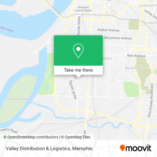 Valley Distribution & Logistics map