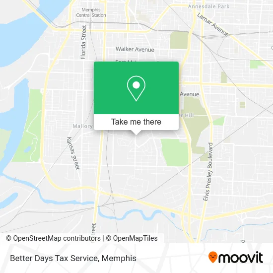 Better Days Tax Service map