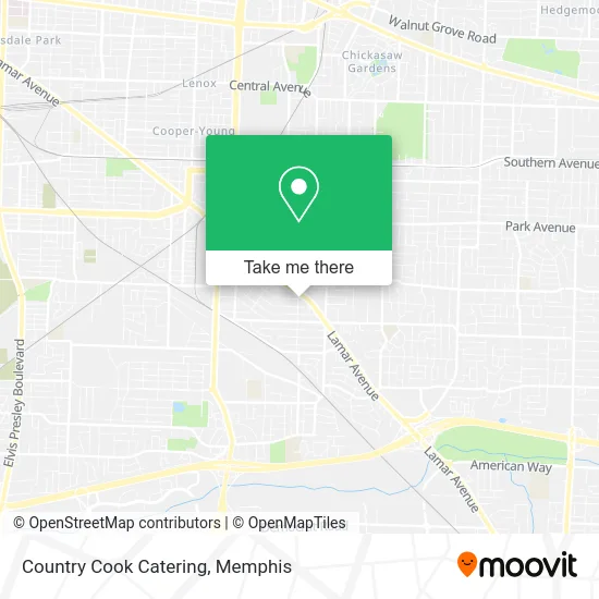 Country Cook Catering map