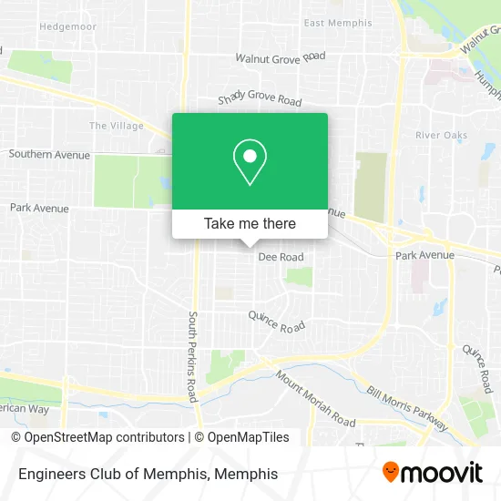 Engineers Club of Memphis map