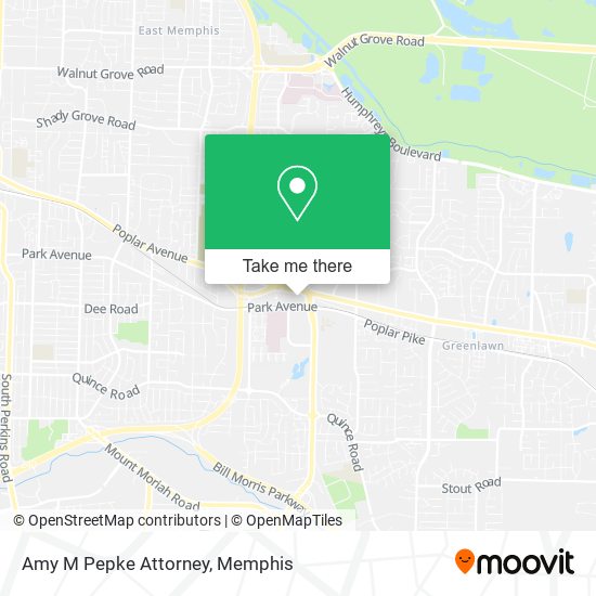 Amy M Pepke Attorney map