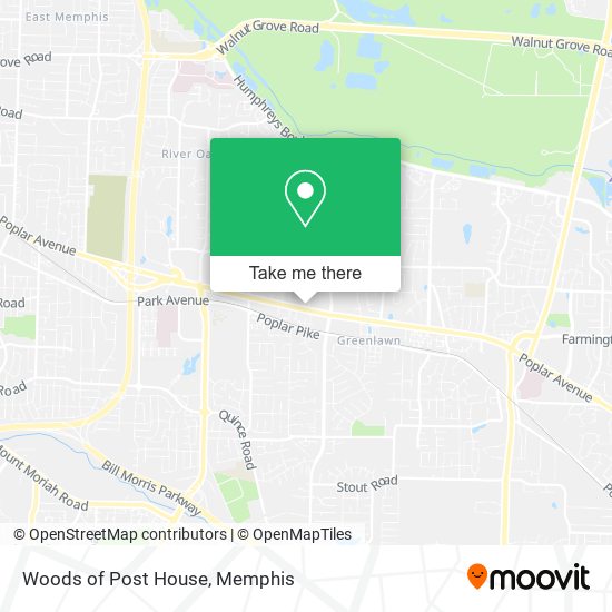 Woods of Post House map